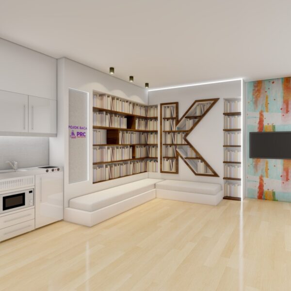 Konsultan Desain Interior Perpustakaan Pustaka Rumah Cinta Pojok Baca Rumah 2